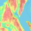 Topografische Karte Gig Harbor, Höhe, Relief