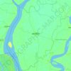 Topografische Karte Mathbaria Subdistrict, Höhe, Relief