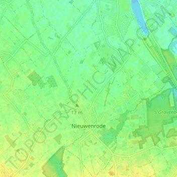 Topografische Karte Nieuwenrode, Höhe, Relief