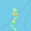 Topografische Karte Talaud Islands, Höhe, Relief