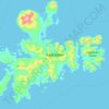 Topografische Karte Adak Island, Höhe, Relief