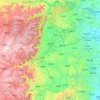 Topografische Karte 林州市, Höhe, Relief