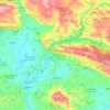 Topografische Karte Domfront en Poiraie, Höhe, Relief