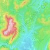 Topografische Karte Tuchan, Höhe, Relief