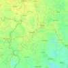 Topografische Karte Jessore District, Höhe, Relief