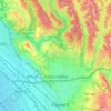 Topografische Karte Castro Valley, Höhe, Relief