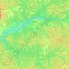 Topografische Karte Atok, Höhe, Relief