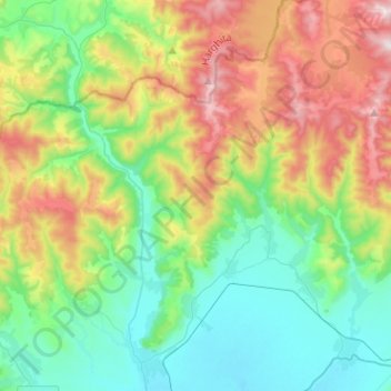 Topografische Karte Poian, Höhe, Relief