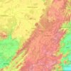 Topografische Karte Koraput, Höhe, Relief