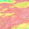 Topografische Karte Gebiet Naryn, Höhe, Relief