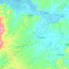Topografische Karte Tosagua, Höhe, Relief