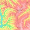 Topografische Karte Раївська сільська громада, Höhe, Relief