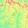 Topografische Karte Área de Conservación Regional de Ausangate, Höhe, Relief