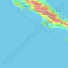 Topografische Karte Puntarenas Province, Höhe, Relief