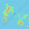 Topografische Karte Komodo National Park, Höhe, Relief