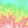 Topografische Karte Área de Conservación Regional Q’eros-Kosñipata, Höhe, Relief