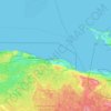 Topografische Karte Государственный природный комплексный заказник "Лебяжий", Höhe, Relief