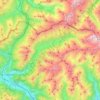 Topografische Karte Pfitsch, Höhe, Relief