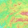 Topografische Karte Silleiner Landschaftsverband, Höhe, Relief