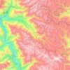 Topografische Karte Huacrachuco, Höhe, Relief