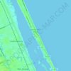 Topografische Karte Daytona Beach Shores, Höhe, Relief