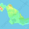 Topografische Karte Pulau Biak, Höhe, Relief