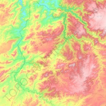 Topografische Karte Sebt Aït Rahou, Höhe, Relief