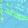 Topografische Karte Dodge Island, Höhe, Relief