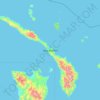 Topografische Karte Neuirland, Höhe, Relief