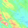 Topografische Karte Kecamatan Hulu Kuantan, Höhe, Relief