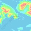 Topografische Karte Isla Celery, Höhe, Relief