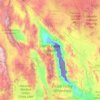 Topografische Karte Nationalpark Tal des Todes, Höhe, Relief