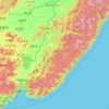 Topografische Karte 滨海边疆区, Höhe, Relief