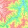 Topografische Karte Huacar, Höhe, Relief