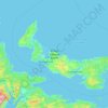 Topografische Karte Prince Edward Island, Höhe, Relief