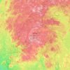 Topografische Karte Tobeatic Wilderness Area, Höhe, Relief