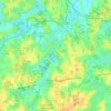 Topografische Karte Curciat-Dongalon, Höhe, Relief