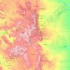 Topografische Karte Colorado, Höhe, Relief