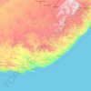 Topografische Karte Eastern Cape, Höhe, Relief