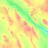 Topografische Karte Guadalupe, Höhe, Relief