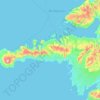 Topografische Karte Snæfellsnes, Höhe, Relief