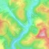 Topografische Karte Gemünden, Höhe, Relief