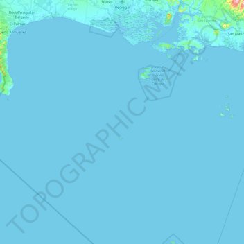 Topografische Karte Pedregal, Höhe, Relief