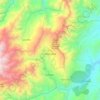 Topografische Karte Gramalote, Höhe, Relief