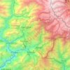 Topografische Karte East Sikkim District, Höhe, Relief