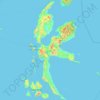 Topografische Karte Pulau Halmahera, Höhe, Relief