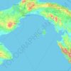 Topografische Karte Provincia de Panamá, Höhe, Relief