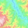 Topografische Karte Sivia, Höhe, Relief