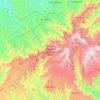 Topografische Karte Simien Mountains National Park, Höhe, Relief