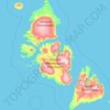 Topografische Karte 北地群岛, Höhe, Relief
